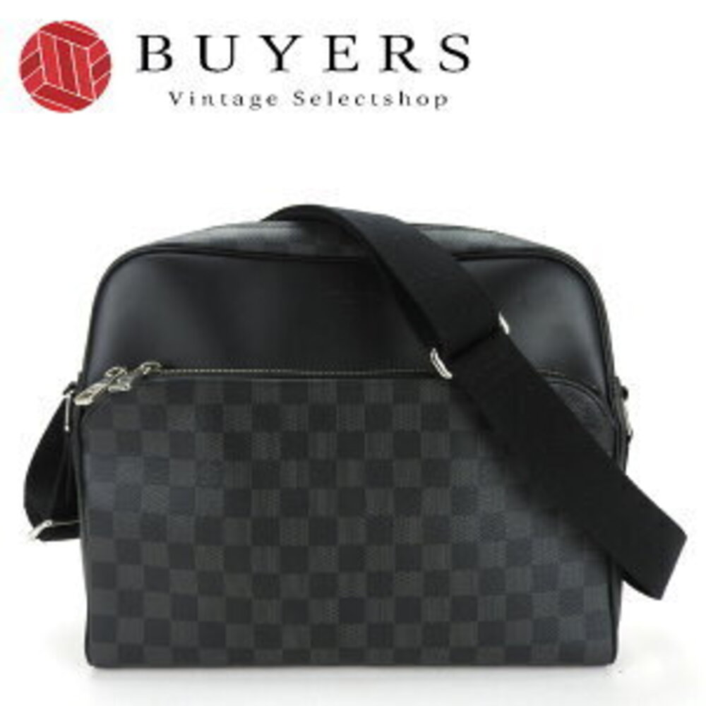 Louis Vuitton Shoulder Bag Crossbody Dayton Damier Graphite Black